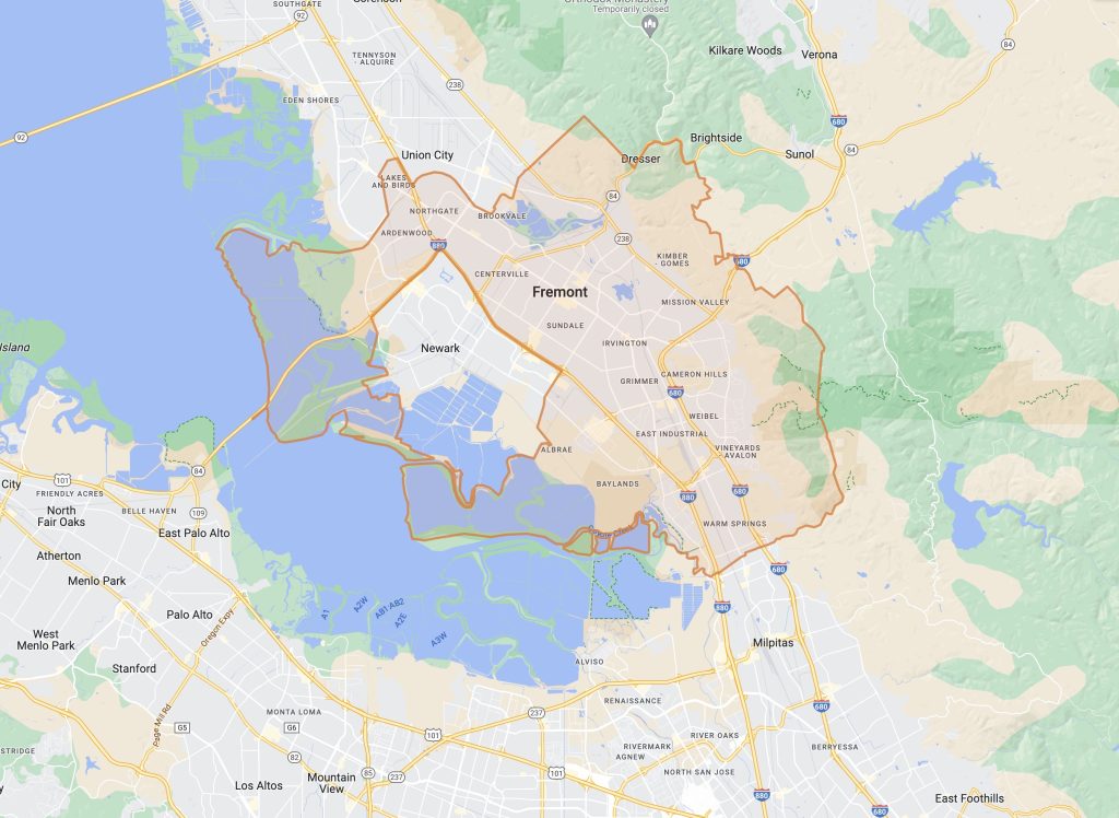 Fremont Map - Real Estate - Harvinder Balu