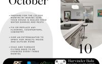 October, Maintenance, Harvinder Balu, RealtorHarvinder, Fremont, Bayarea, Real Estate Tip, advice, agent, experts