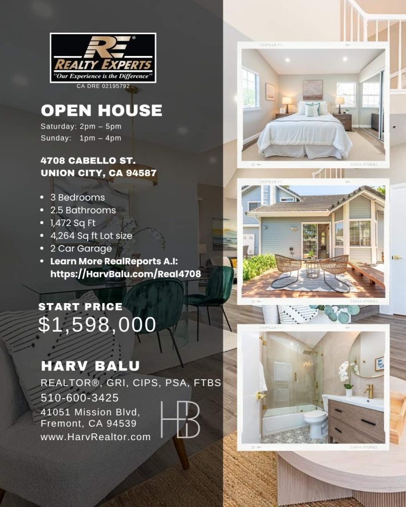 4708 Cabello St, HarvRealtor, Harv Balu, Realty Experts