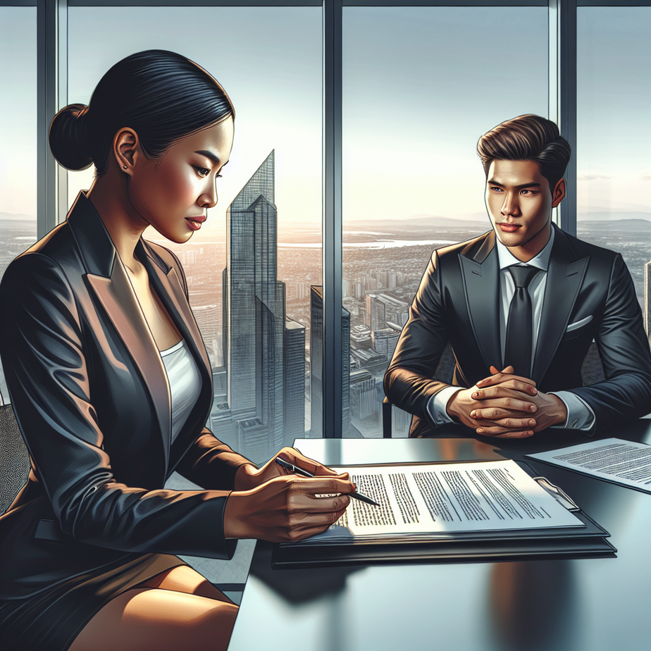 REALTOR meeting with two clients discussing real estate