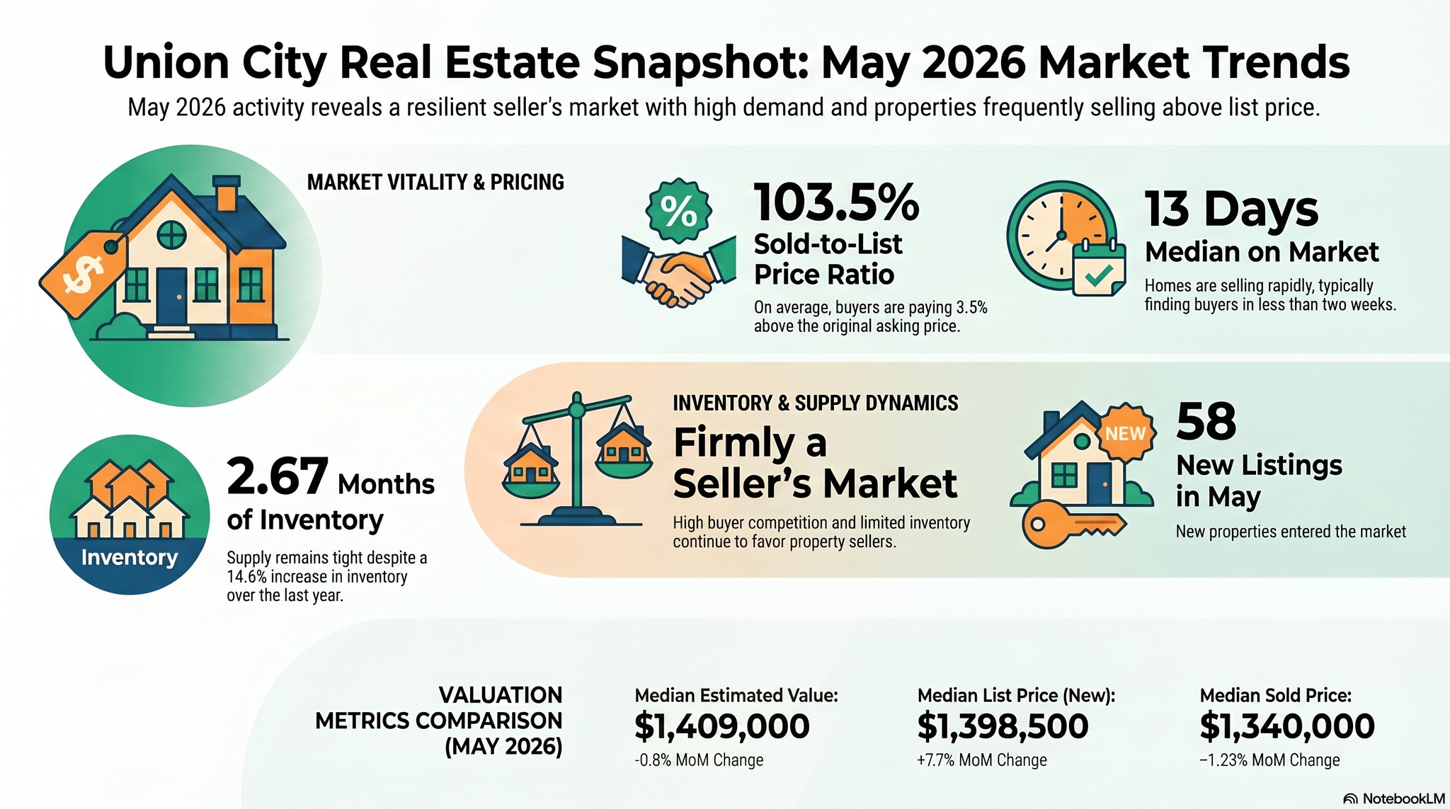 Union City Real Estate Market Report — May 2026 | Median Prices, Inventory & Trends